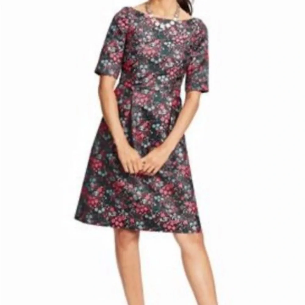 Boden Beatrice Women's Dress in Floral Jacquard US size 8/ UK size 12 - Picture 2 of 12